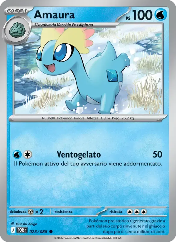 Amaura — Equilibrio Perfetto 23 Italian Pokémon card