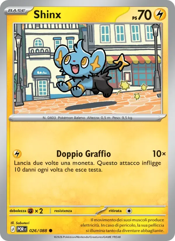 Shinx — Equilibrio Perfetto 26 Italian Pokémon card
