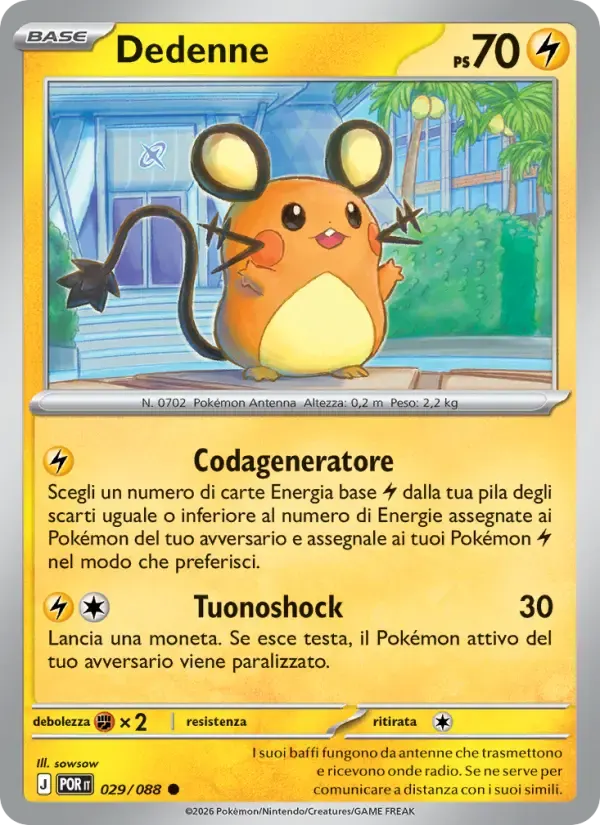 Dedenne — Equilibrio Perfetto 29 Italian Pokémon card