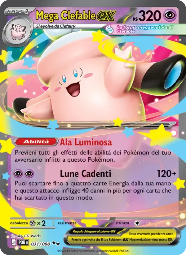 Mega Clefable-ex — Equilibrio Perfetto 31 Italian Pokémon card