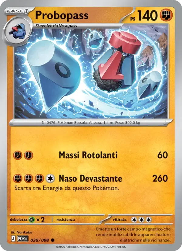 Probopass — Equilibrio Perfetto 38 Italian Pokémon card