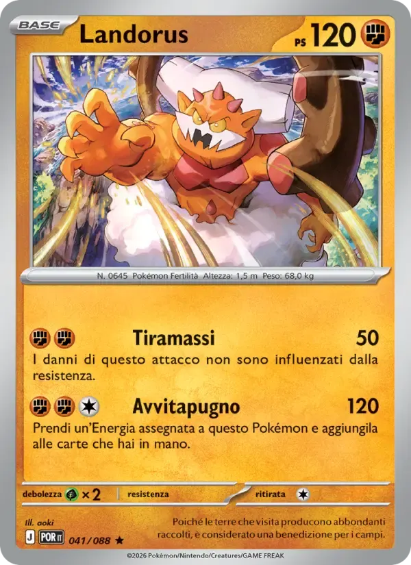 Landorus — Equilibrio Perfetto 41 Italian Pokémon card