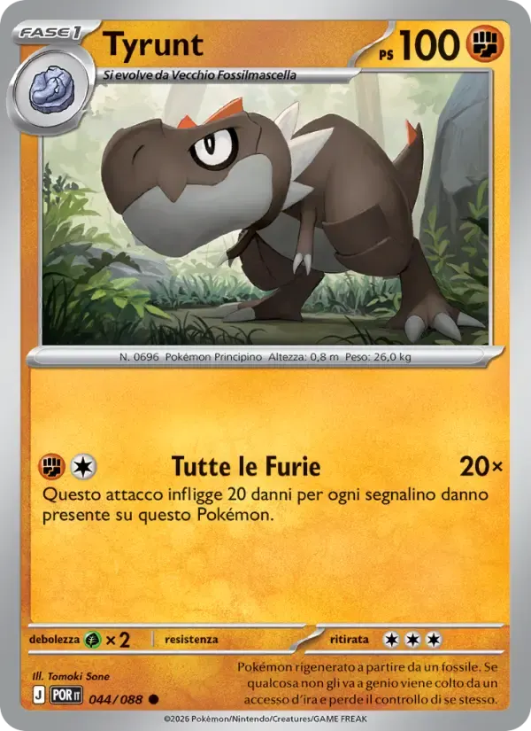 Tyrunt — Equilibrio Perfetto 44 Italian Pokémon card