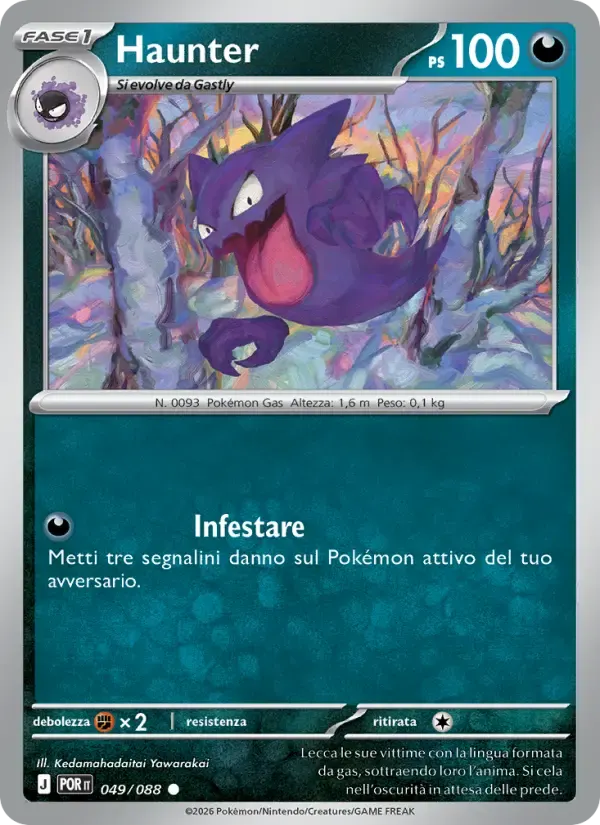 Haunter — Equilibrio Perfetto 49 Italian Pokémon card