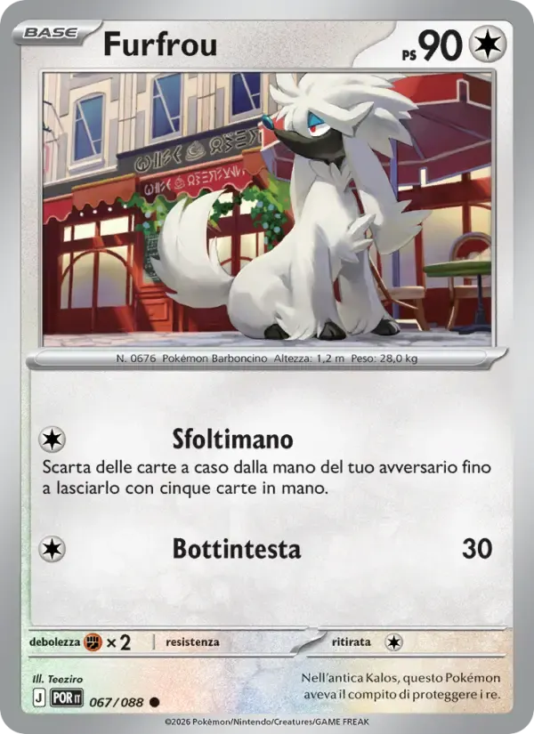 Furfrou — Equilibrio Perfetto 67 Italian Pokémon card