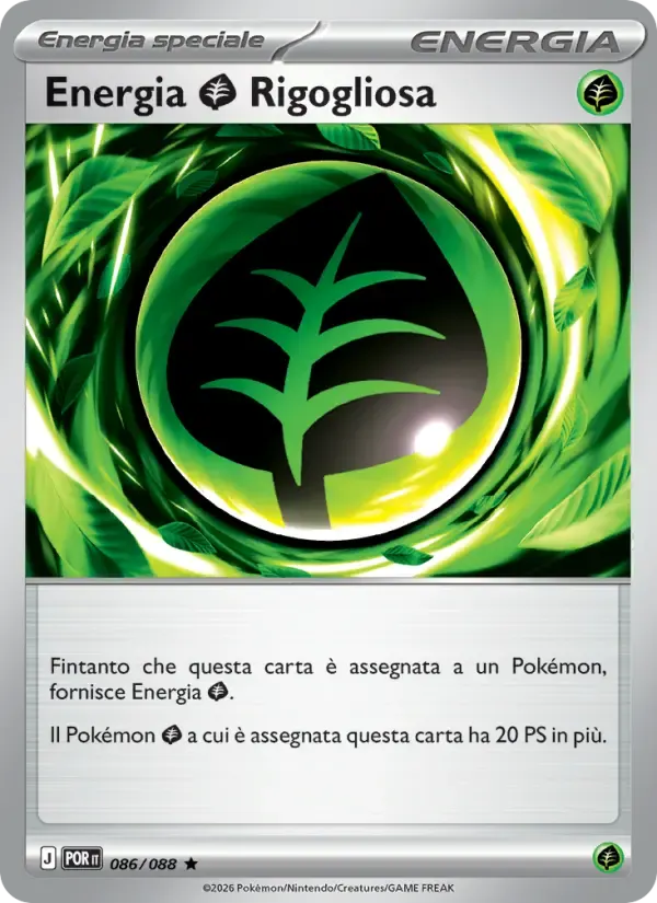 Energia Grass Rigogliosa — Equilibrio Perfetto 86 Italian Pokémon card