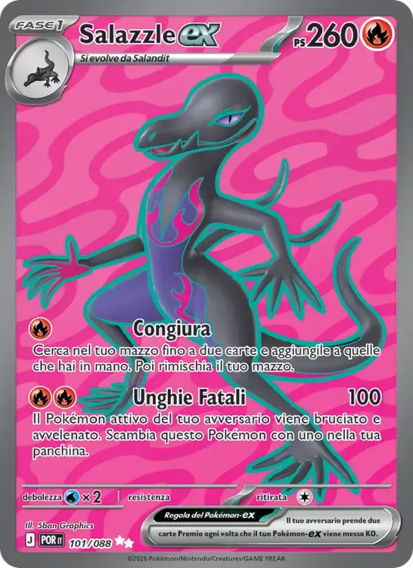 Salazzle-ex — Equilibrio Perfetto 101 Italian Pokémon card