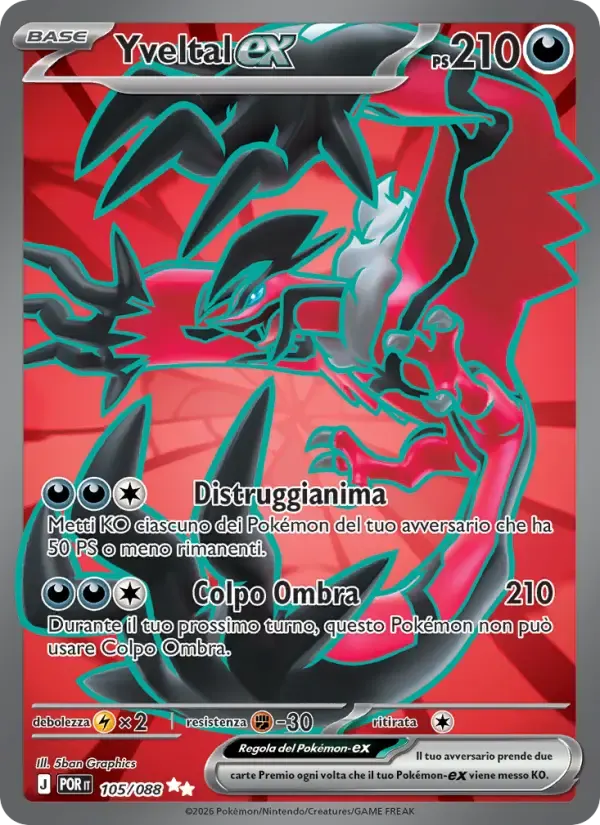 Yveltal-ex — Equilibrio Perfetto 105 Italian Pokémon card