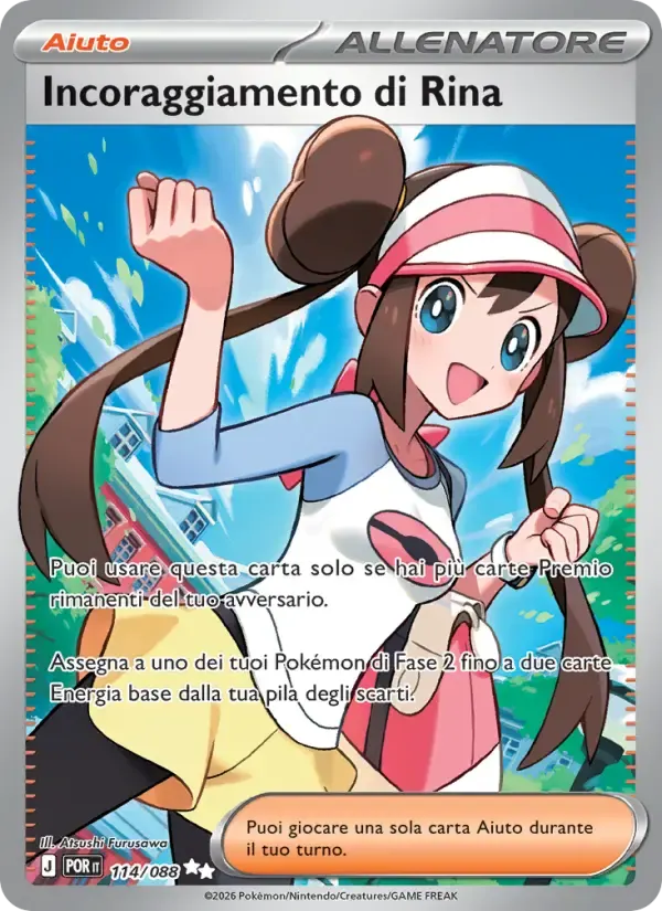 Incoraggiamento di Rina — Equilibrio Perfetto 114 Italian Pokémon card