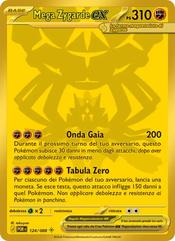 Mega Zygarde-ex — Equilibrio Perfetto 124 Italian Pokémon card