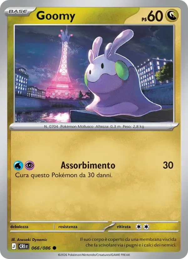 Goomy — Caos Nascente 66 Italian Pokémon card