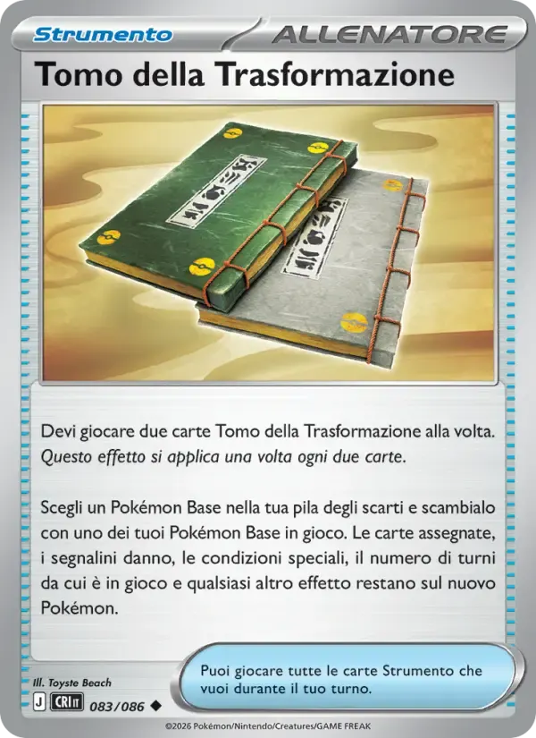 Tomo della Trasformazione — Caos Nascente 83 Italian Pokémon card