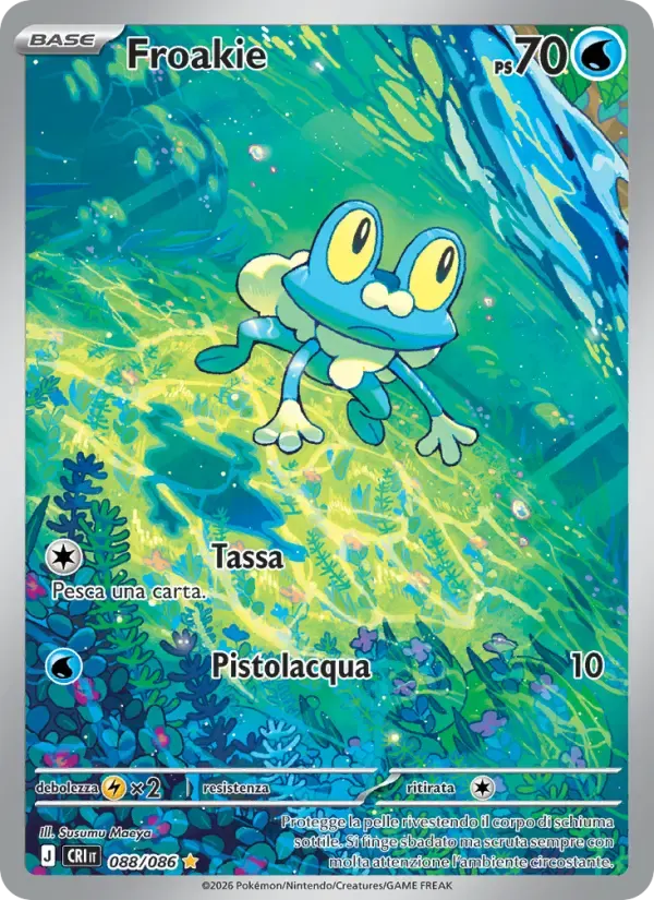Froakie — Caos Nascente 88 Italian Pokémon card