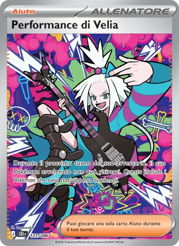 Performance di Velia — Caos Nascente 121 Italian Pokémon card
