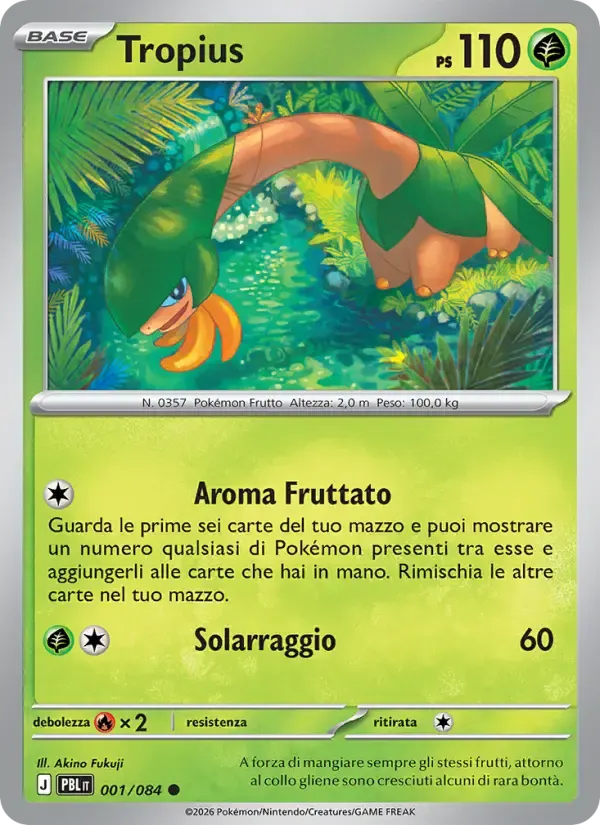 Tropius — Buio Pesto 1 Italian Pokémon card