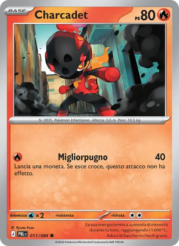 Charcadet — Buio Pesto 11 Italian Pokémon card