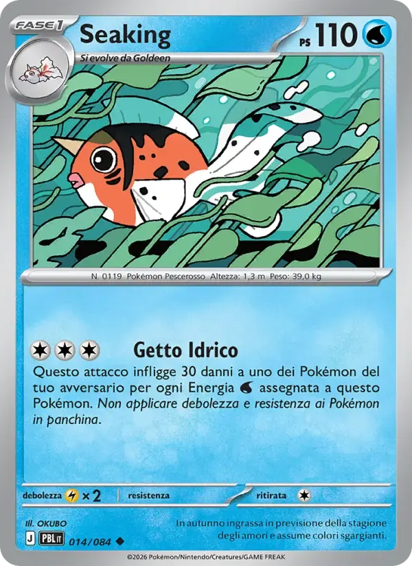 Seaking — Buio Pesto 14 Italian Pokémon card