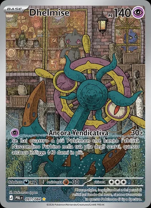 Dhelmise — Buio Pesto 91 Italian Pokémon card