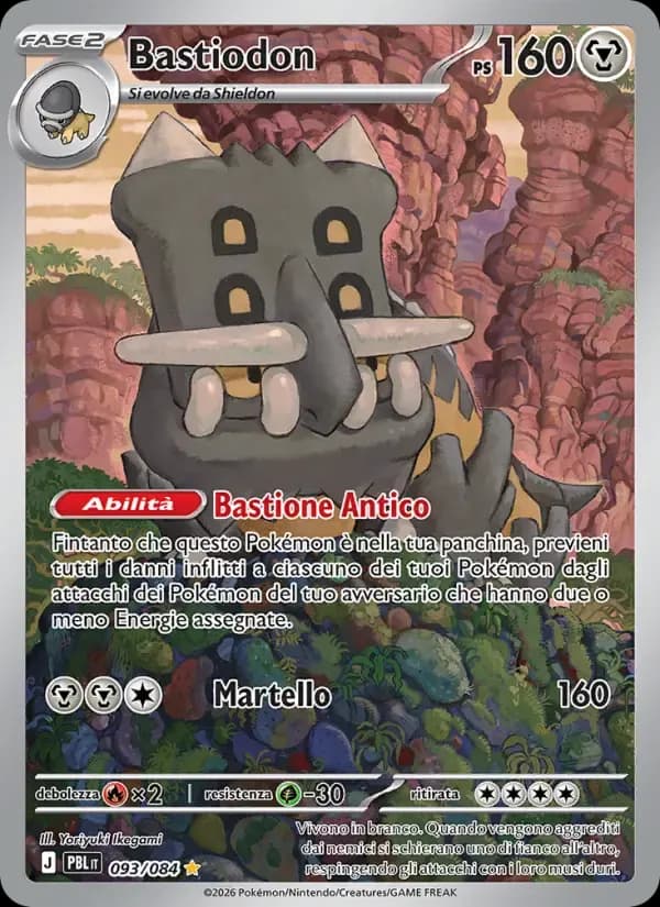 Bastiodon — Buio Pesto 93 Italian Pokémon card