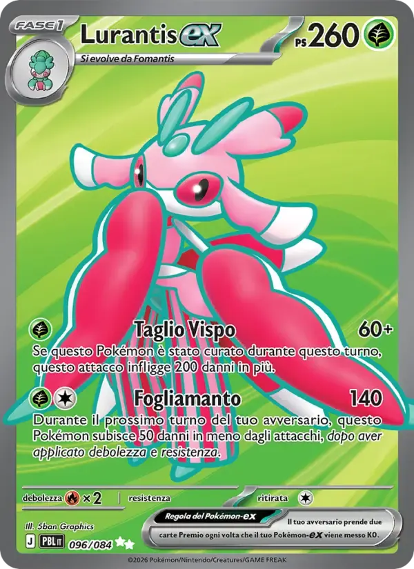 Lurantis-ex — Buio Pesto 96 Italian Pokémon card