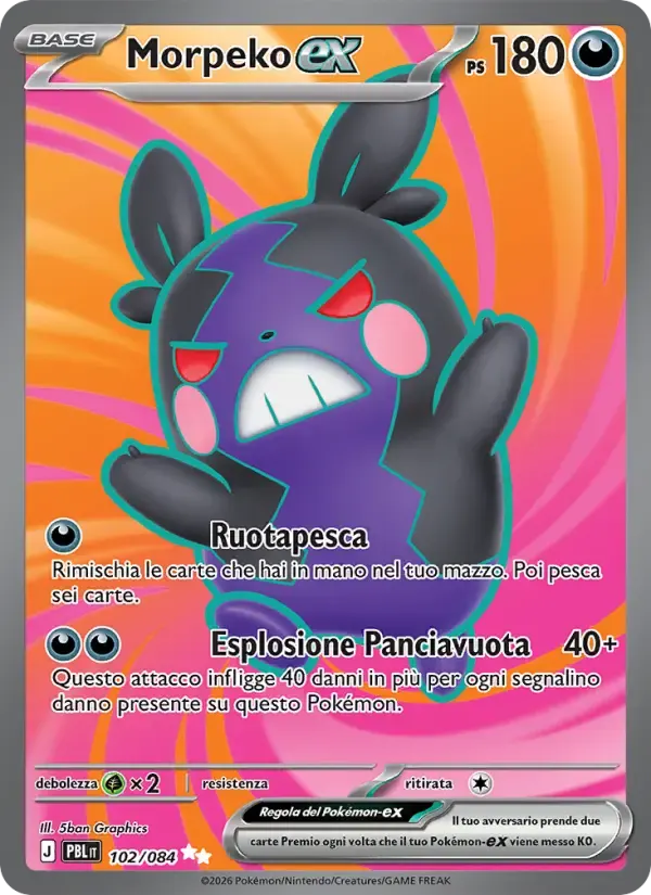 Morpeko-ex — Buio Pesto 102 Italian Pokémon card