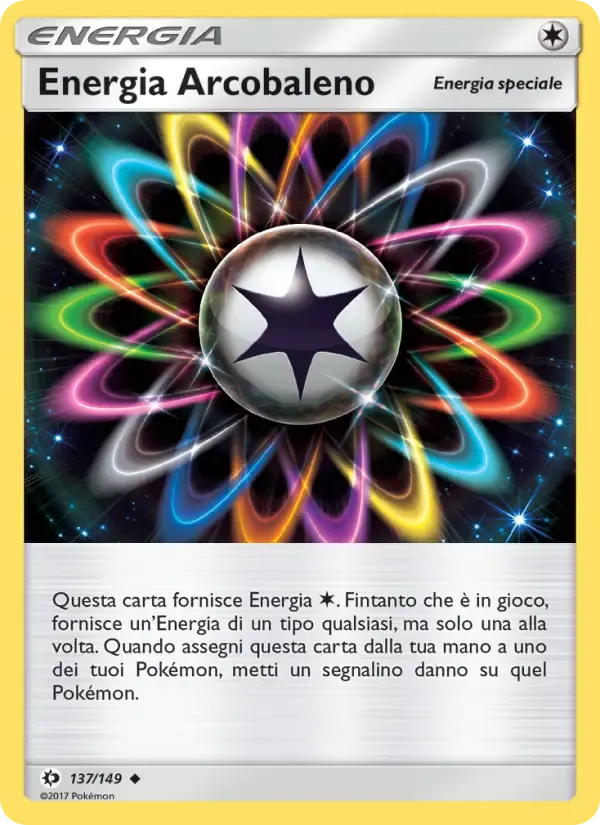 Energia Arcobaleno — Sole e Luna 137 Italian Pokémon card