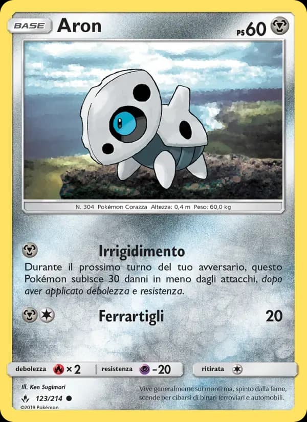 Aron — Legami Inossidabili 123 Italian Pokémon card