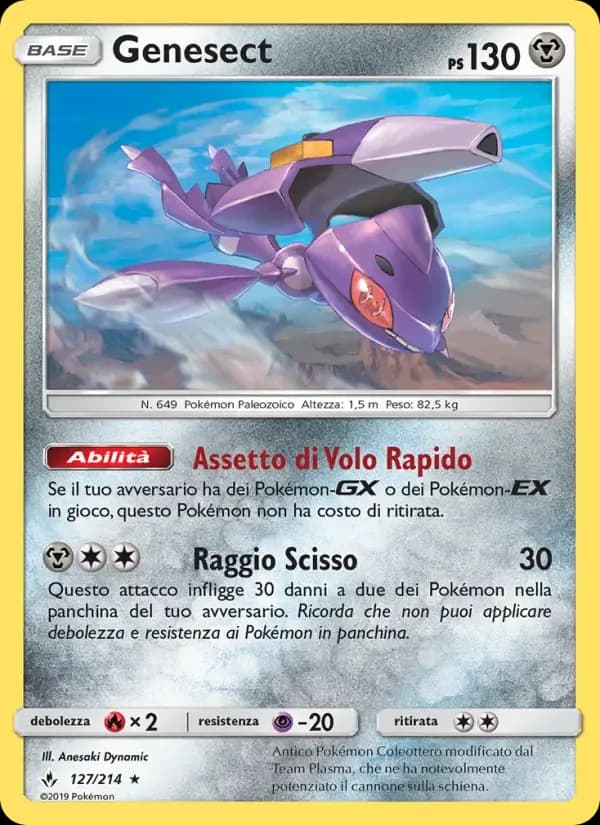 Genesect — Legami Inossidabili 127 Italian Pokémon card