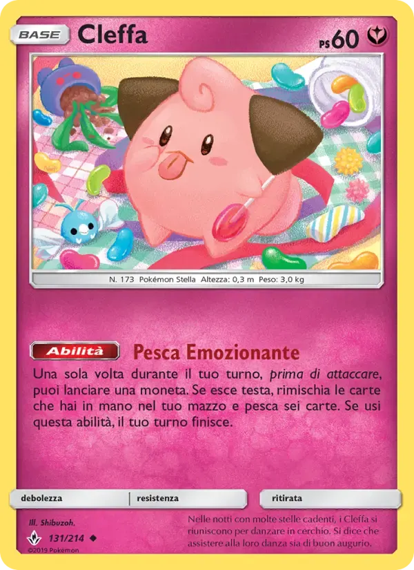 Cleffa — Legami Inossidabili 131 Italian Pokémon card