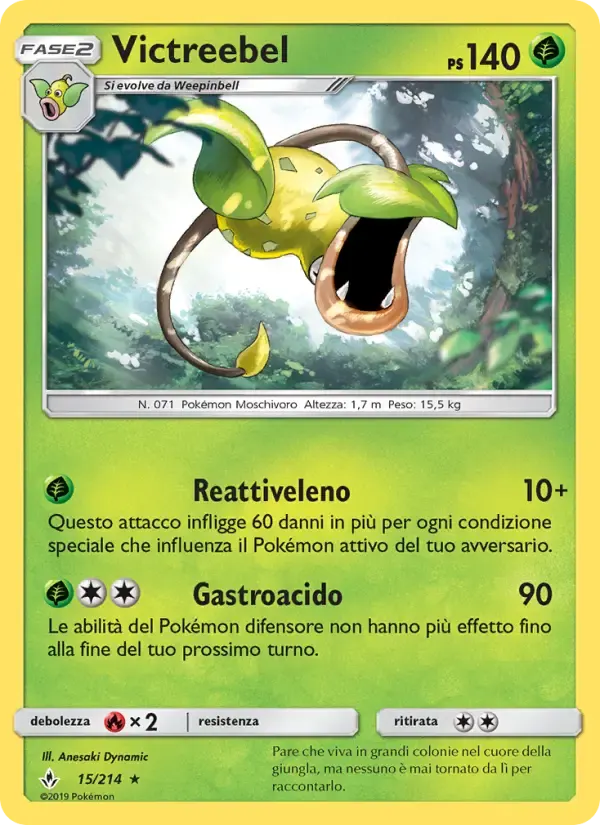 Victreebel — Legami Inossidabili 15 Italian Pokémon card