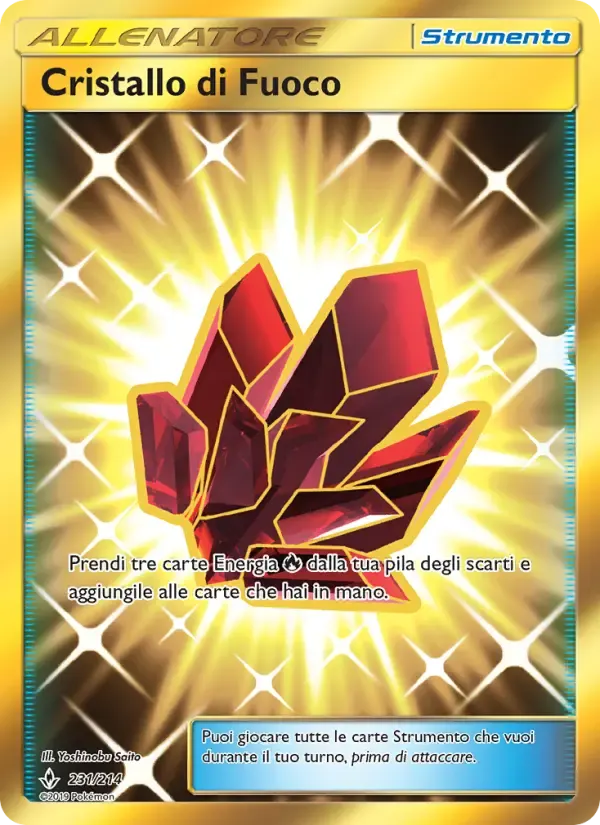 Cristallo di Fuoco — Legami Inossidabili 231 Italian Pokémon card