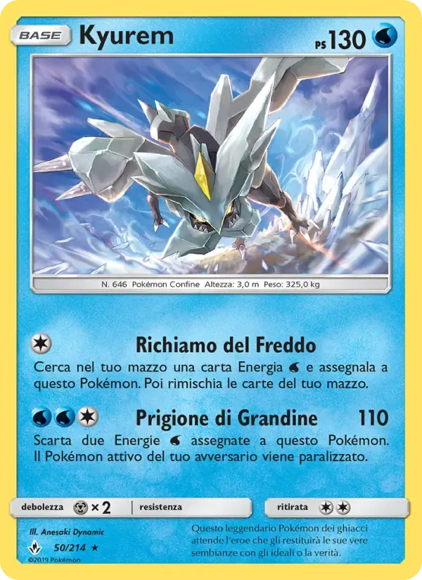 Kyurem — Legami Inossidabili 50 Italian Pokémon card