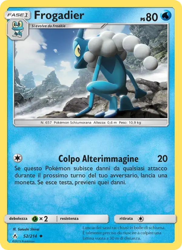 Frogadier — Legami Inossidabili 52 Italian Pokémon card