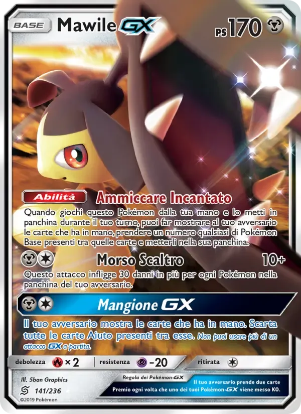 Mawile GX — Sintonia Mentale 141 Italian Pokémon card