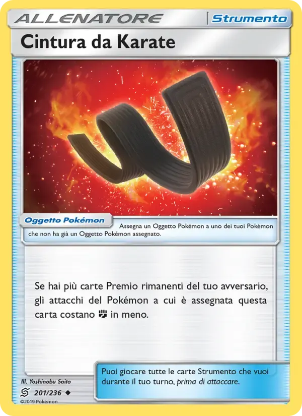 Cintura da Karate — Sintonia Mentale 201 Italian Pokémon card