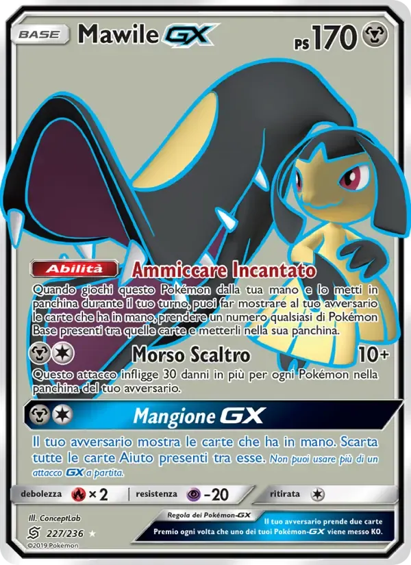Mawile GX — Sintonia Mentale 227 Italian Pokémon card