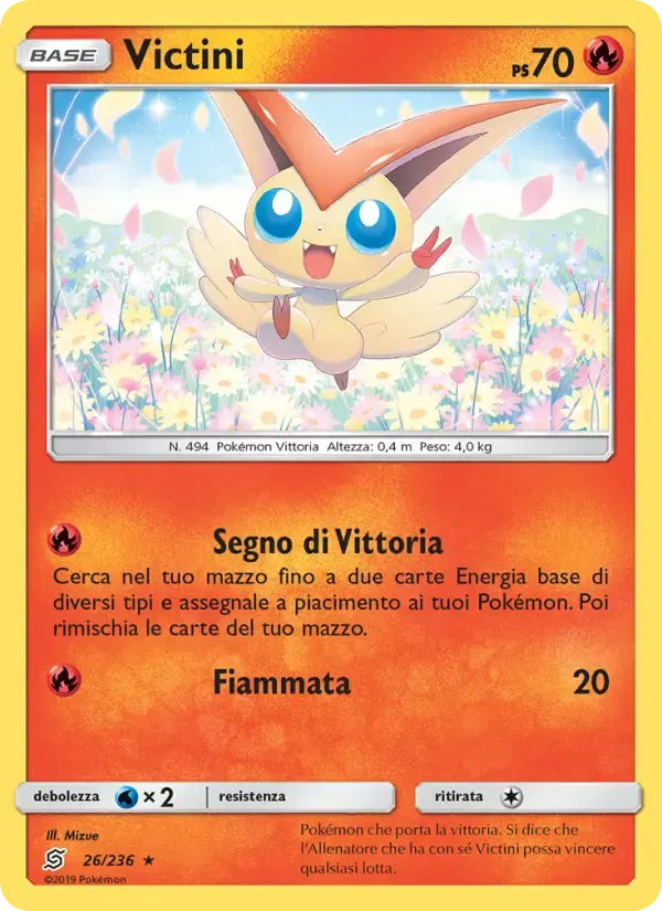 Victini — Sintonia Mentale 26 Italian Pokémon card