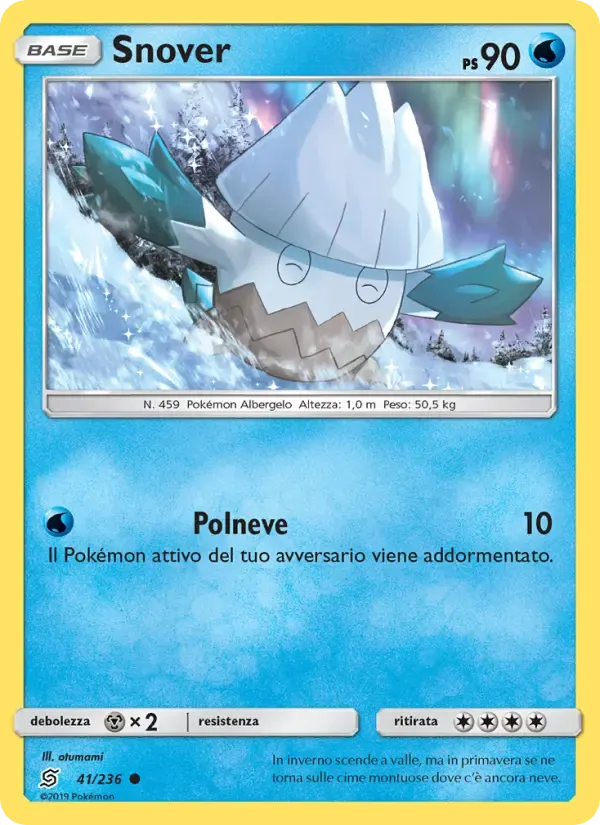 Snover — Sintonia Mentale 41 Italian Pokémon card