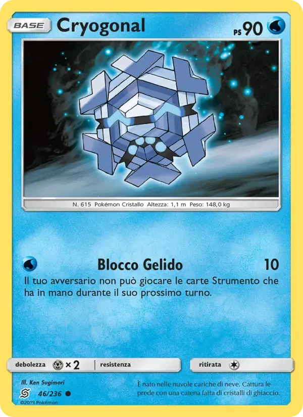 Cryogonal — Sintonia Mentale 46 Italian Pokémon card