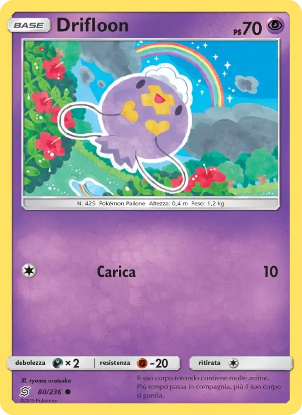 Drifloon — Sintonia Mentale 80 Italian Pokémon card