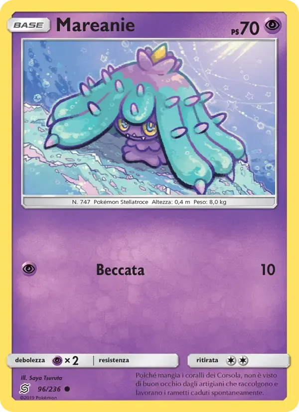 Mareanie — Sintonia Mentale 96 Italian Pokémon card