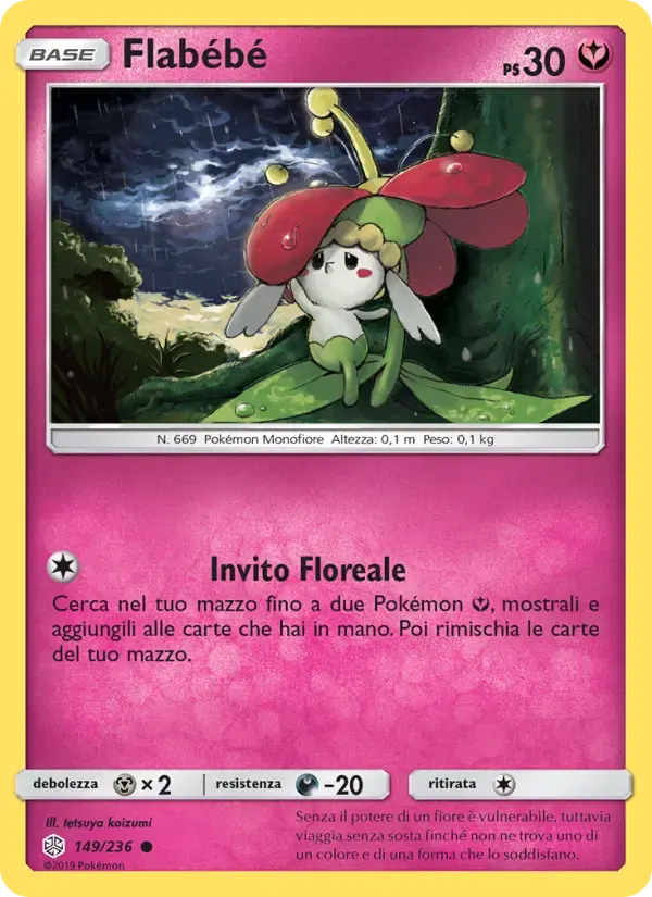 Flabébé — Eclissi Cosmica 149 Italian Pokémon card