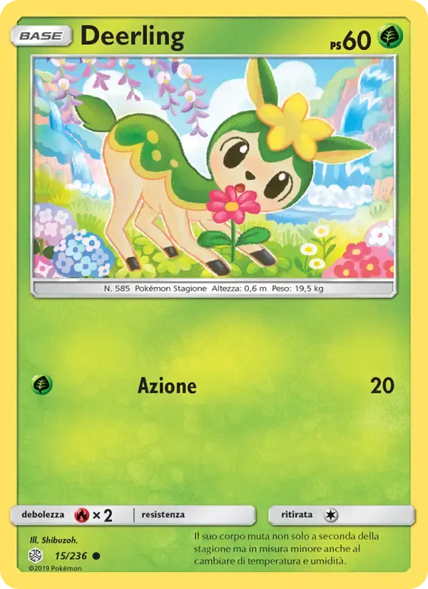 Deerling — Eclissi Cosmica 15 Italian Pokémon card