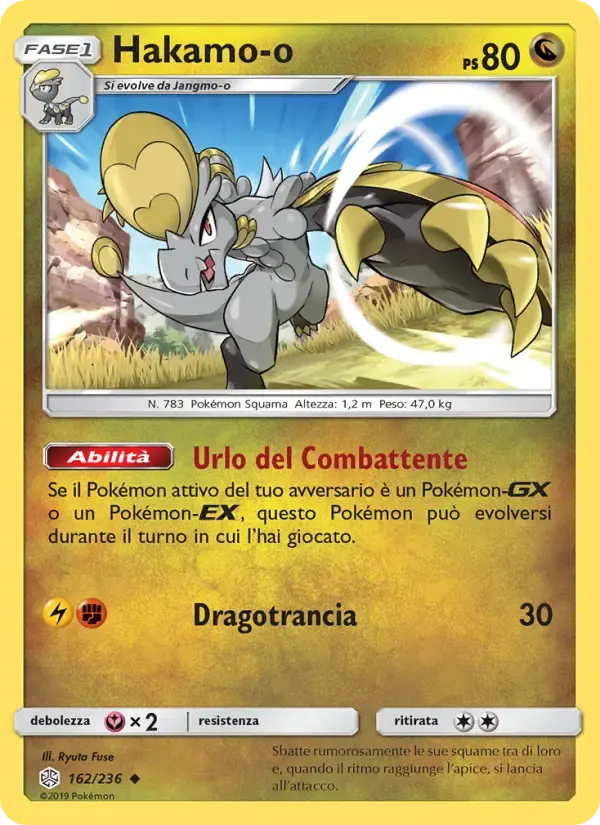Hakamo-o — Eclissi Cosmica 162 Italian Pokémon card