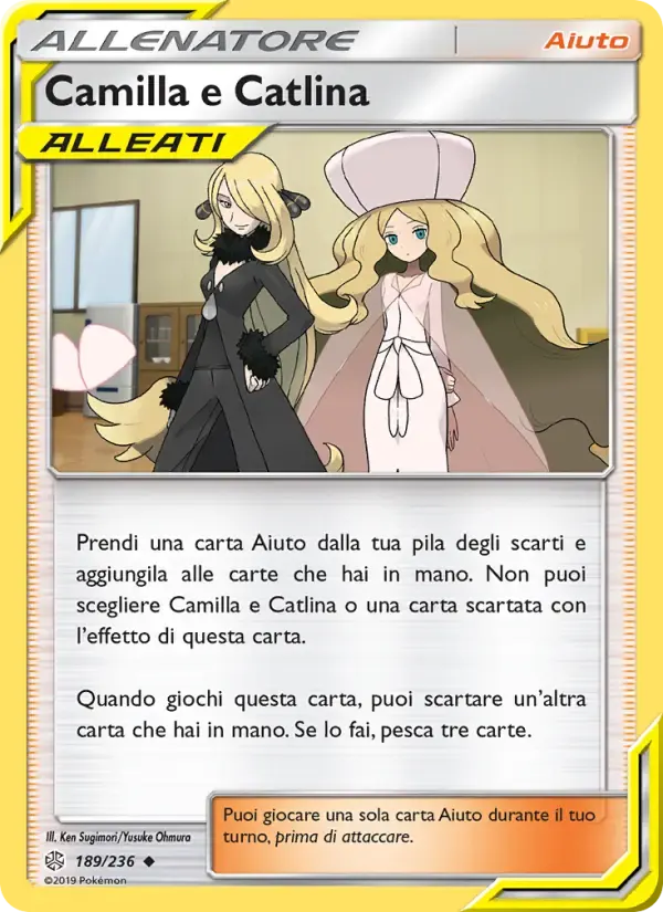 Camilla e Catlina — Eclissi Cosmica 189 Italian Pokémon card
