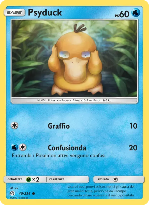 Psyduck — Eclissi Cosmica 40 Italian Pokémon card