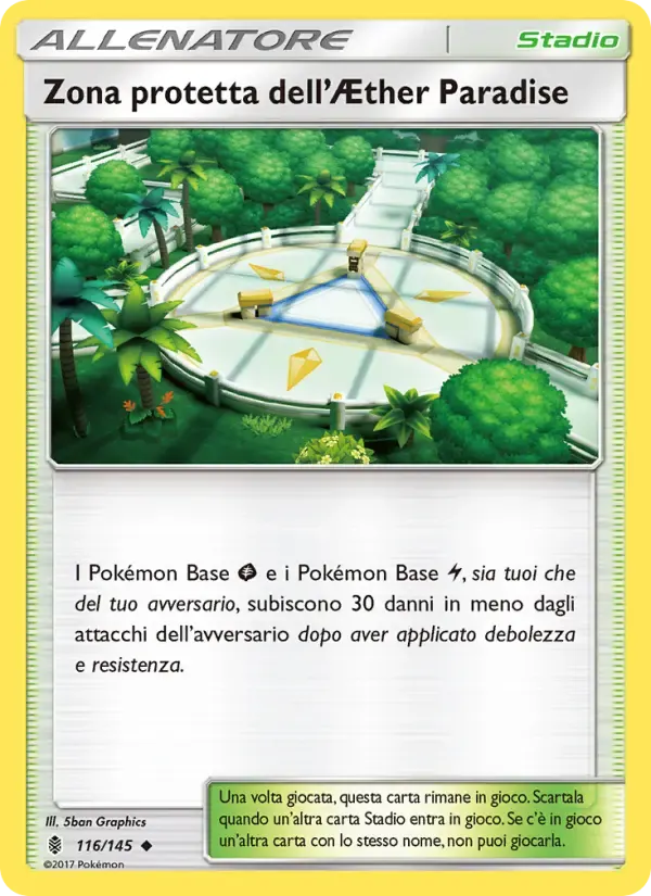 Zona protetta dell’Æther Paradise — Guardiani Nascenti 116 Italian Pokémon card