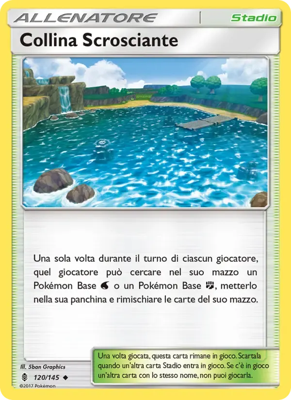 Collina Scrosciante — Guardiani Nascenti 120 Italian Pokémon card