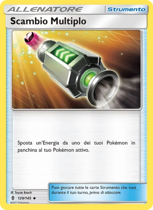 Scambio Multiplo — Guardiani Nascenti 129 Italian Pokémon card