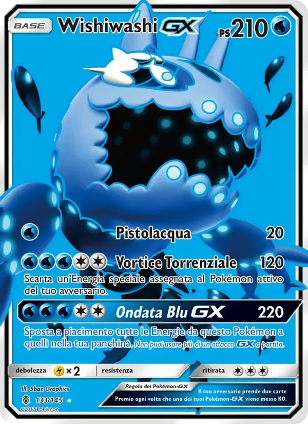 Wishiwashi GX — Guardiani Nascenti 133 Italian Pokémon card